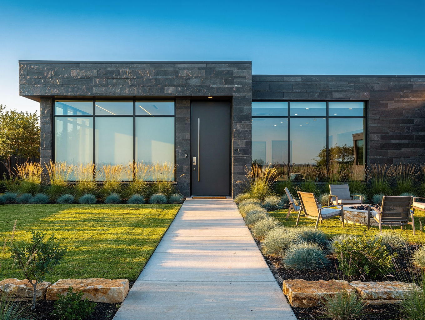 Luxury Austin custom home exterior